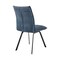 Armen Living Rylee Dining Room Accent Chair in Blue Fabric and Black Finish, PK2 LCRYSIBLU - alternate 7